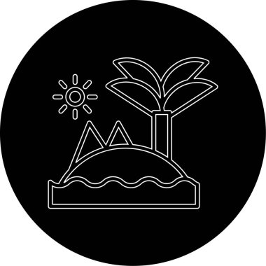 Bir çiftlik simgesinin vektör illüstrasyonu