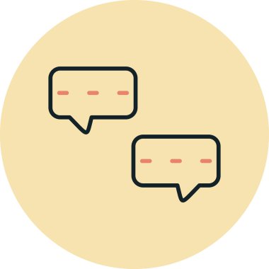 Konuşma baloncukları simgesi, vektör illüstrasyonu