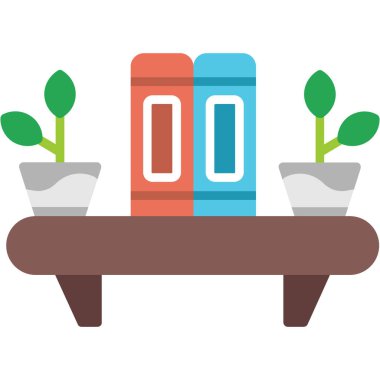 Çömlekte bitki, illüstrasyon, beyaz arkaplanda vektör.