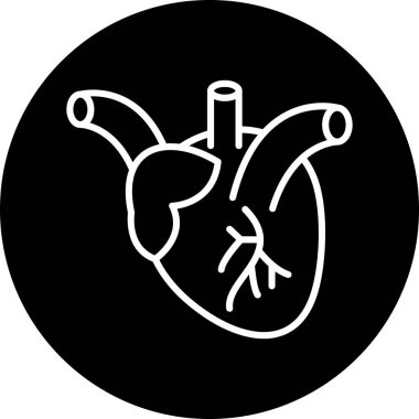 Bir kalbin vektör illüstrasyonu