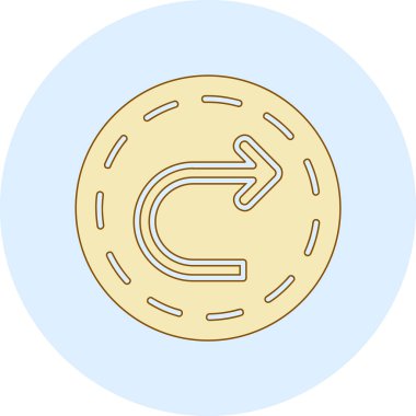 Kripto para birimi. Web simgesi basit illüstrasyon