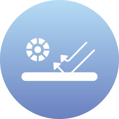 Bir pusula simgesinin vektör illüstrasyonu