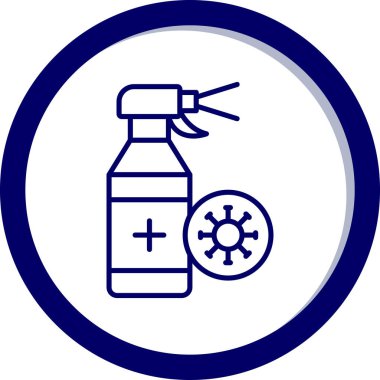 Bir aşı simgesinin vektör çizimi