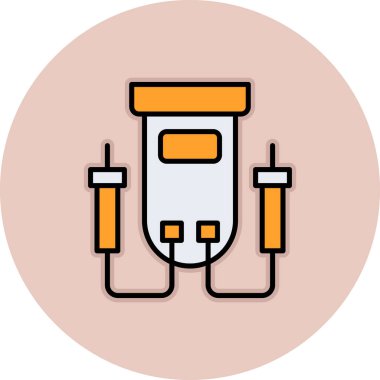 Gaz yakıcı simgesinin vektör illüstrasyonu