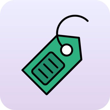 etiket vektör çizgisi simgesi