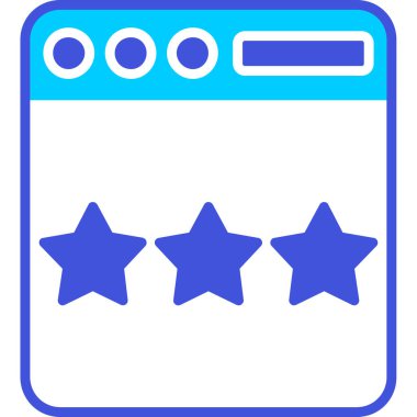 reyting ikonu. Basit resimleme