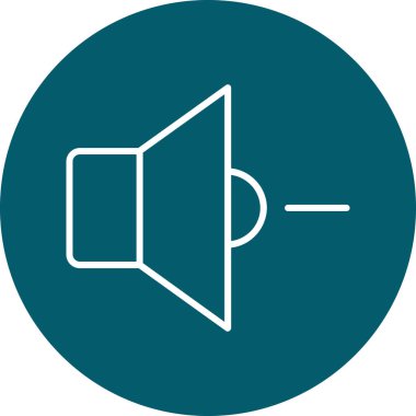 Hoparlör simgesinin vektör illüstrasyonu