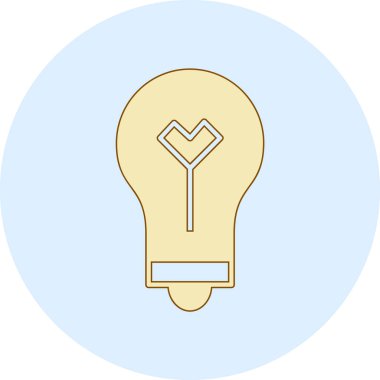 ampul simgesi vektör illüstrasyonu