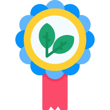 Bitki bahçesi simgesi düz stil