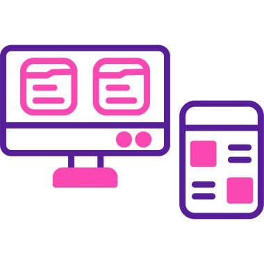 Web tasarım simgesi. vektör illüstrasyonu