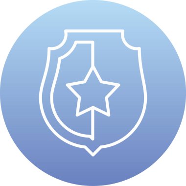 Kalkan. Web simgesi basit illüstrasyon