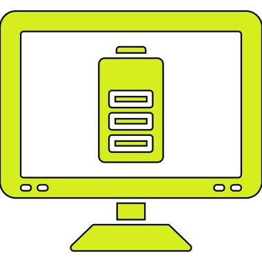 Modern dizüstü bilgisayar simgesinin vektör illüstrasyonu