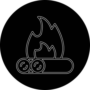 vektör kamp ateşi resimleme