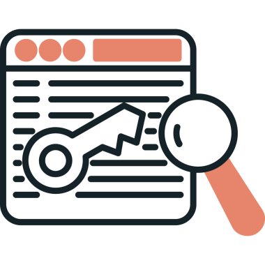 iş raporu vektör illüstrasyon simgesi