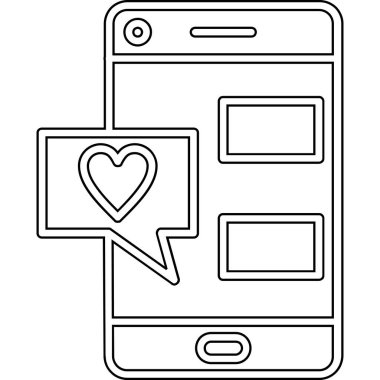 sevgi mobil uygulama simgesi, özet biçimi