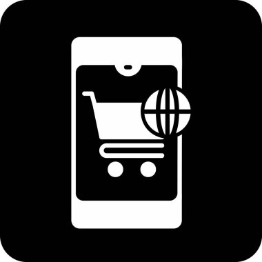 Alışveriş arabası. vektör illüstrasyonu