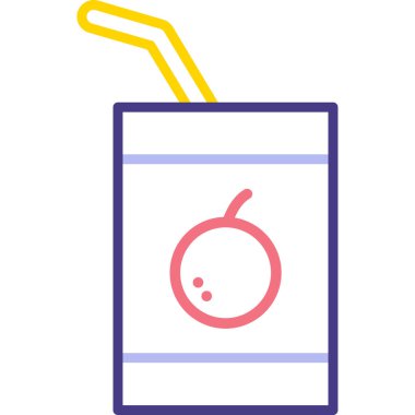 meyve suyu içecek vektör simgesi