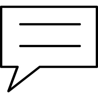 konuşma kabarcığı vektör çizimi