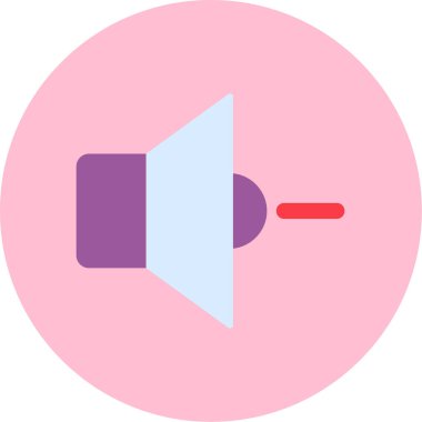 Konuşmacı. Web simgesi basit illüstrasyon