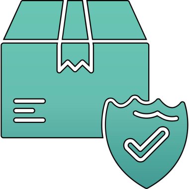 Koruma kutusu sigorta simgesi - taslak biçimi