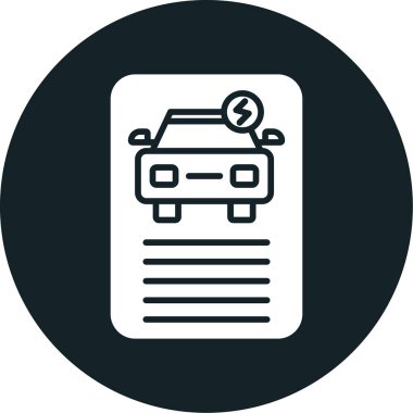 Araba simgesinin vektör illüstrasyonu