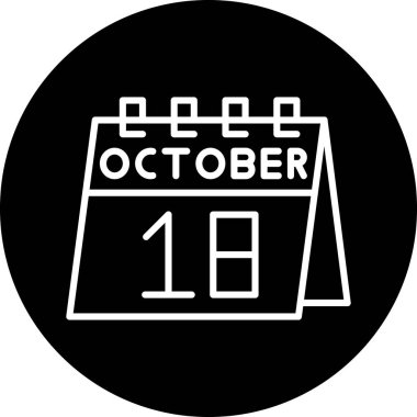 Takvim simgesinin vektör illüstrasyonu