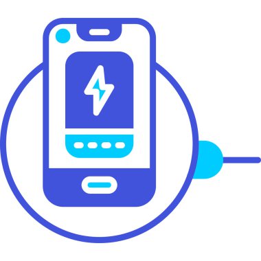 Cep telefonu simgesi, vektör illüstrasyonu