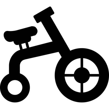 Bisiklet simgesi, vektör illüstrasyonu