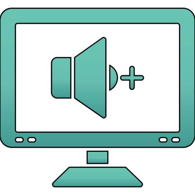 vektör müzik çalar ico