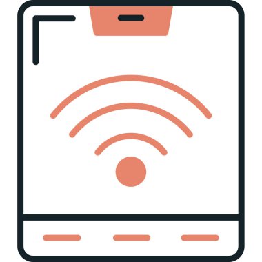 İnternet alışveriş simgesi, basit illüstrasyon