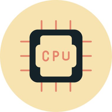 CPU kutsal kişilerin resmi, vektör çizim