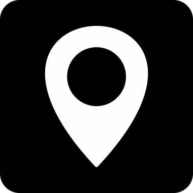 konum simgesi. Navigasyon simgesi. harita simgesi vektörü.