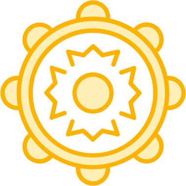 Güneş Simgesi Vektör illüstrasyonu