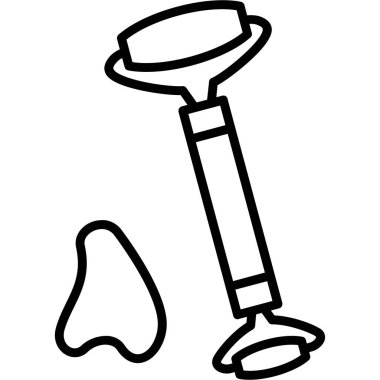 karikatür baltası izole edildi.