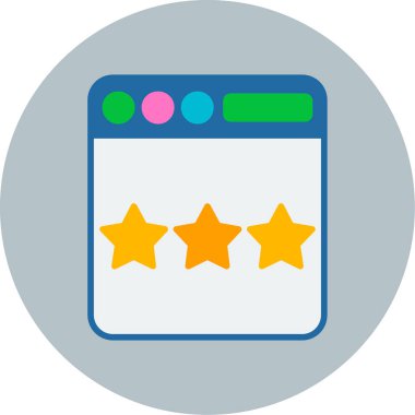 Değerlendirme. Basit tasarım vektörü simgesi