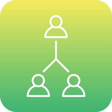 eşsiz grup vektör çizgisi simgesi