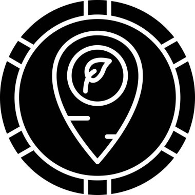 Harita işaretçi simgesi, basit tarzı