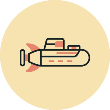 Bir düzlem simgesinin vektör çizimi