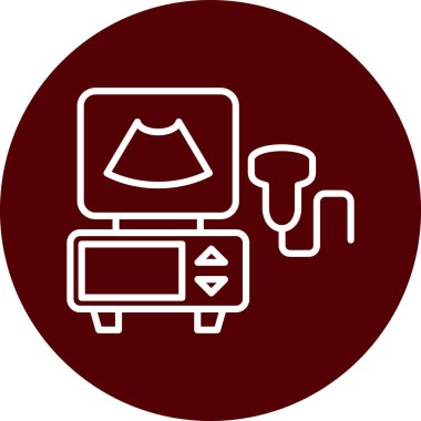 Modern simgenin vektör illüstrasyonu