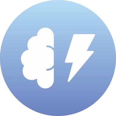 Bulut simgesi vektör illüstrasyonu