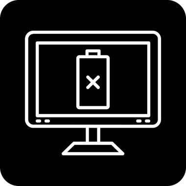 vektör bilgisayar simgesi, vektör illüstrasyonu