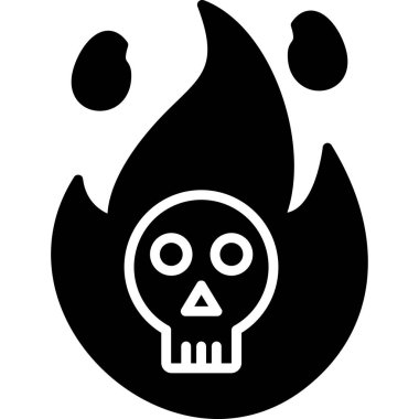 ölü kafatası simgesi, basit biçim