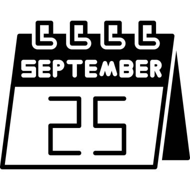 Ağustos takvimi simge tasarımı