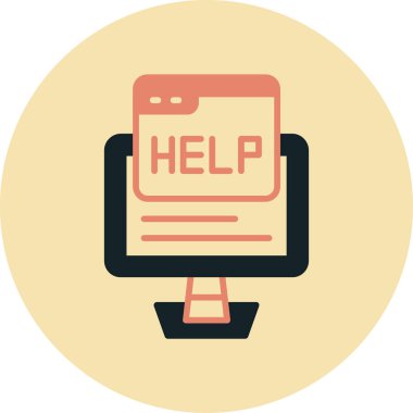 trend biçimi izole edilmiş arkaplanda yardım simgesi