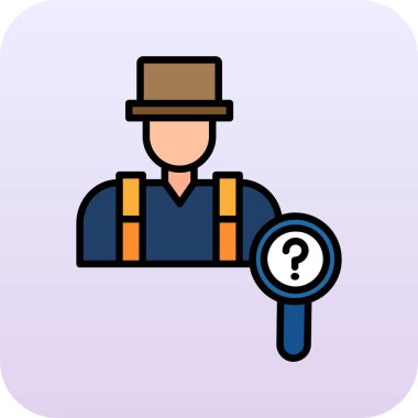 Dedektif Arama büyütme simgesi - ana hatları biçiminde