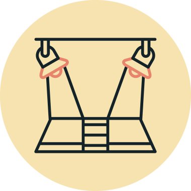 swing modern ikon vektör illüstrasyonu