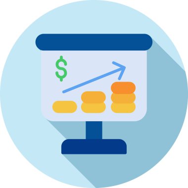 Dolar işareti vektör simgesi