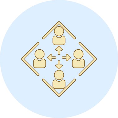 iş yönetimi simgesi düz tasarım