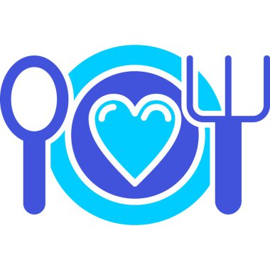 Bir kalp simgesinin vektör illüstrasyonu