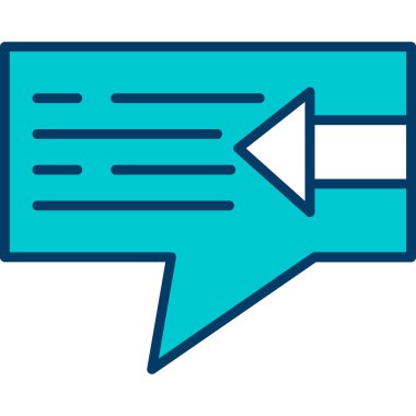 İleti simge vektör işareti ve beyaz arka plan üzerinde izole sembolü,